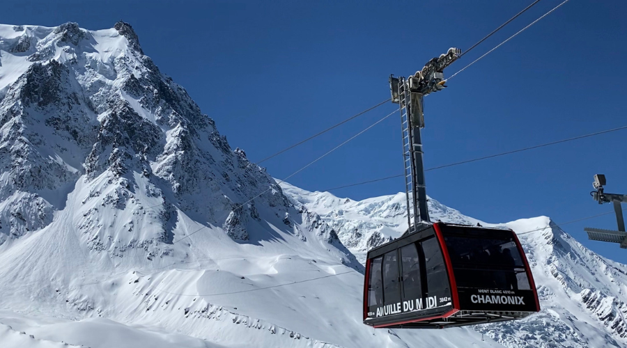 Benne Aiguille du Midi - Hiver