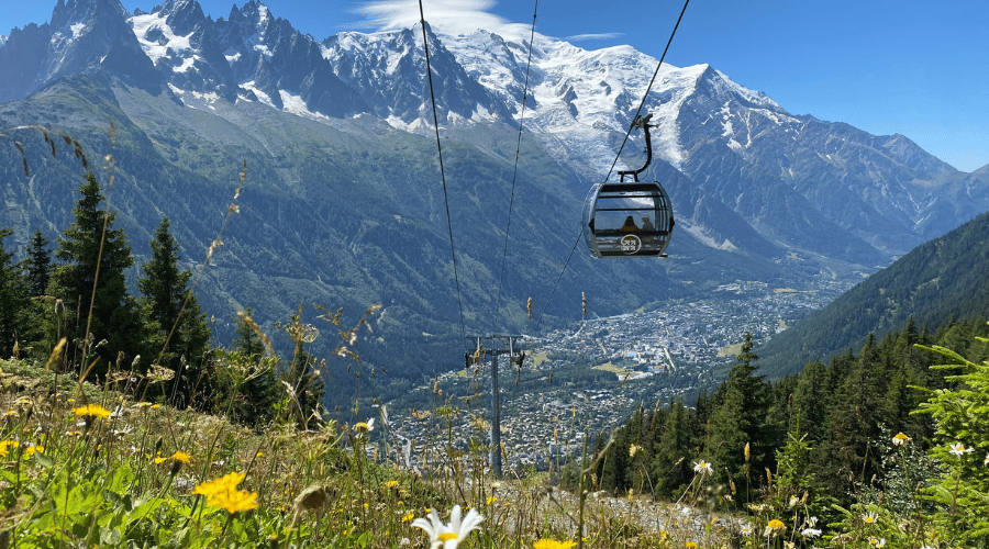 Télécabine de la Flégère - été