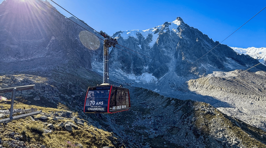 Benne Aiguille du Midi - été