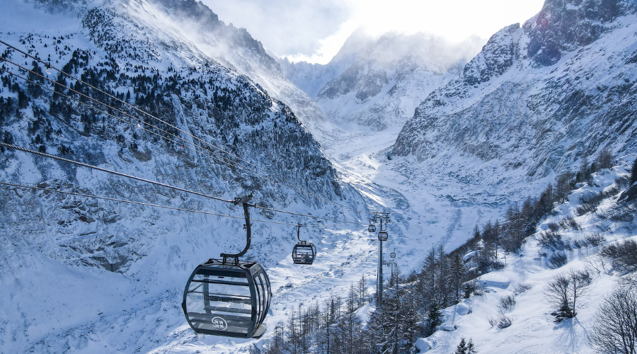 Télécabine de la Mer de Glace - Hiver